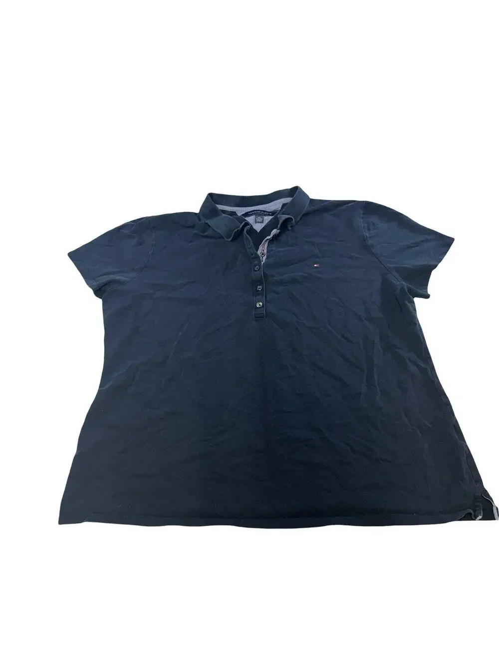 Tommy Hilfiger Youth XXL Navy Polo Shirt Short Sleeve Logo Cotton Uniform